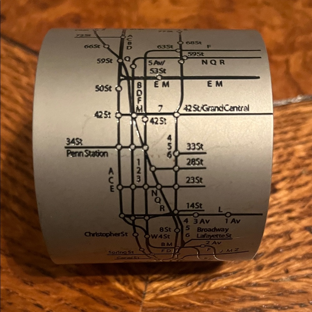 New York Subway Map Cuff